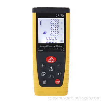 CP-702 70M Laser Meter Laser Distance Measurer, Auto-power-off After 30 Seconds No Activity